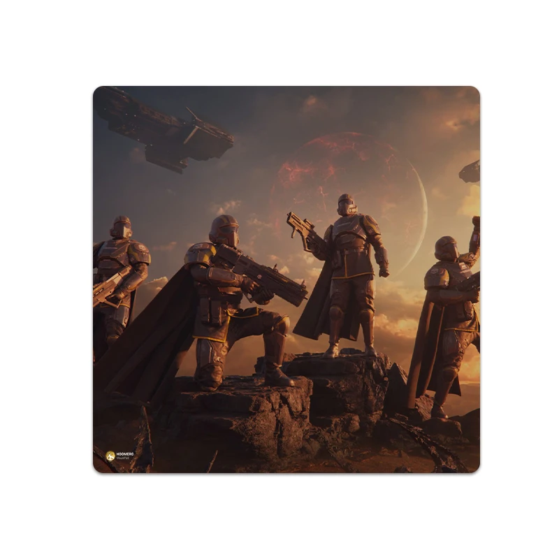 ماوس پد هومرو مدل NX175 طرح بازی HELLDIVERS سایز 40x40 سانتی‌متر