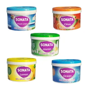 ژل خوشبو کننده هوا سوناتا مدل کنسروی حجم 90 میلی لیتر بسته 5 عددی