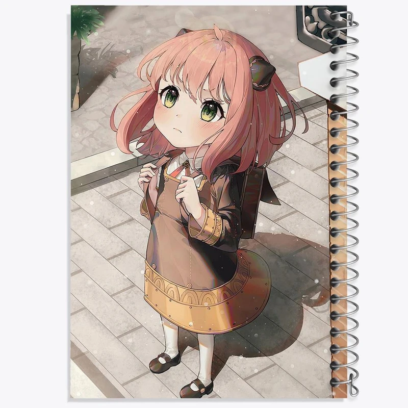 دفتر شطرنجی 50 برگ خندالو طرح انیا فورجر انیمه اسپای ایکس فمیلی Spy x Family کد 17705