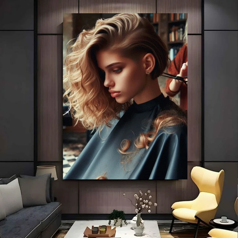 تابلو بوم طرح مخمل کوتاه کردن مو مدل جذاب کد BK24989