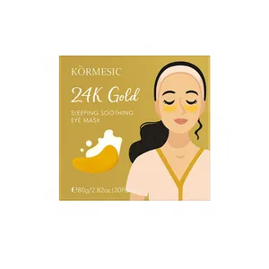ماسک زیر چشم کورمسیک مدل طلا مناسب برای انواع پوست وزن 80 گرم بسته 60 عددی