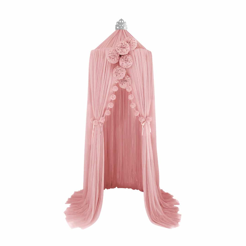 تور تخت خواب طرح حریر مدل توپک های زیبا