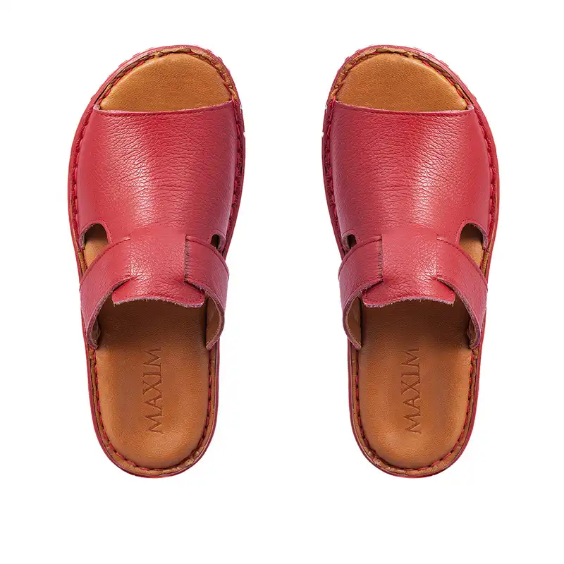 دمپایی زنانه ماکسیم مدل کمند رنگ قرمز