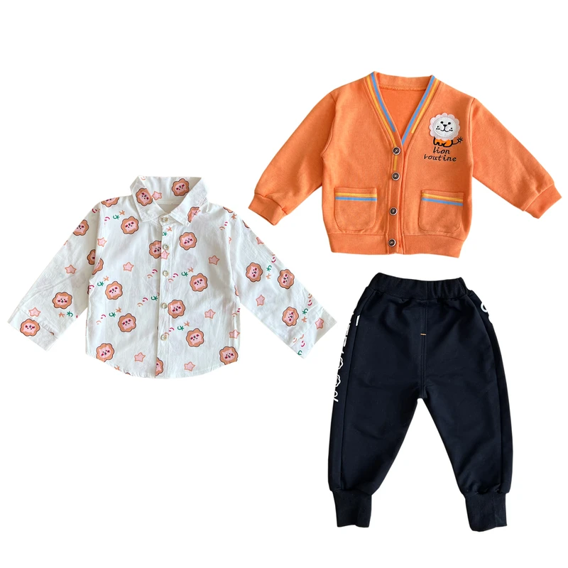 ست 3 تکه لباس پسرانه مدل شير