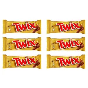 Twix Caramel Chocolate Cookie Bar 50g - 6 Count