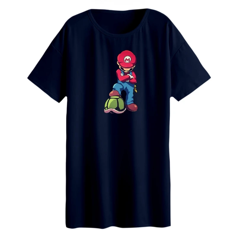 تی شرت لانگ زنانه مدل ماریو کد 3