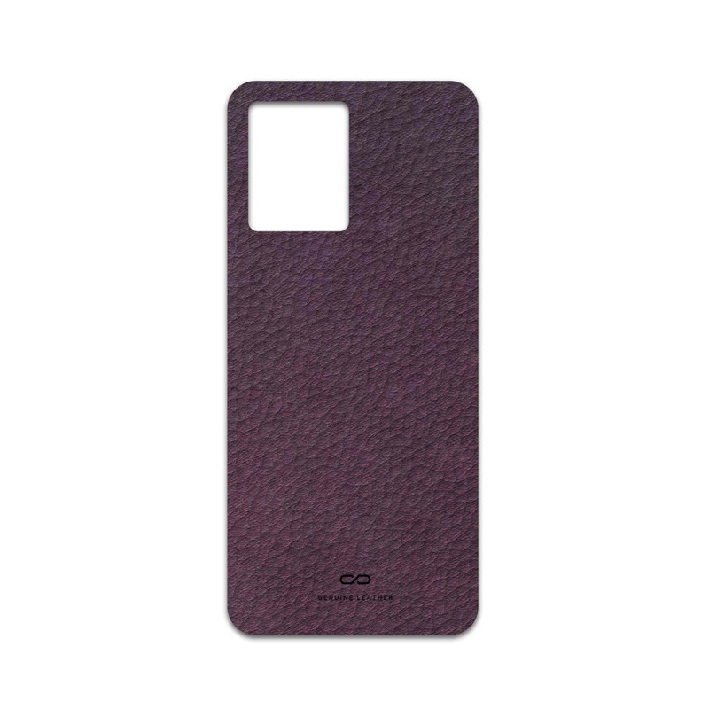 برچسب پوششی ماهوت مدل Purple-Leather مناسب برای گوشی موبایل اپو Reno 8 4G