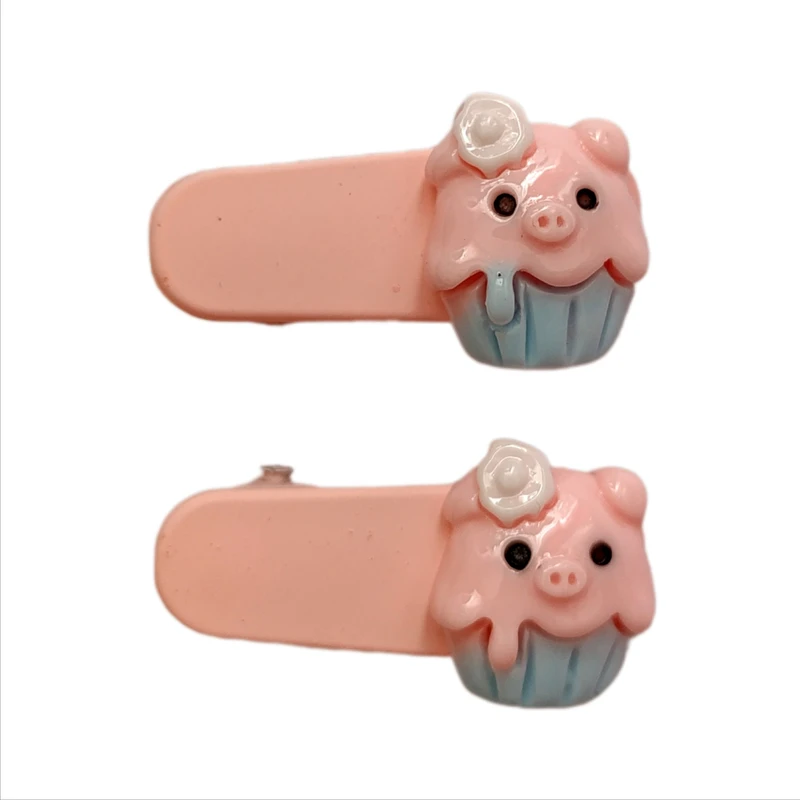 گیره مو دخترانه مدل خوک بسته 2 عددی