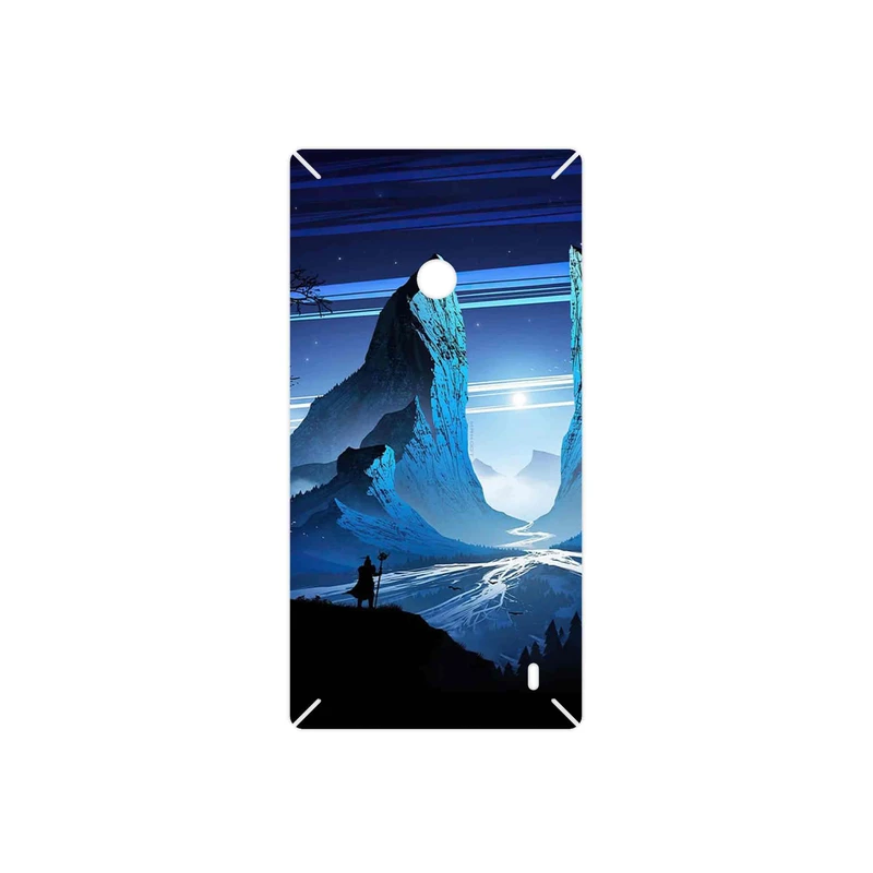 برچسب پوششی ماهوت مدل Blue Mountains Digital Art مناسب برای گوشی موبایل نوکیا Lumia 520