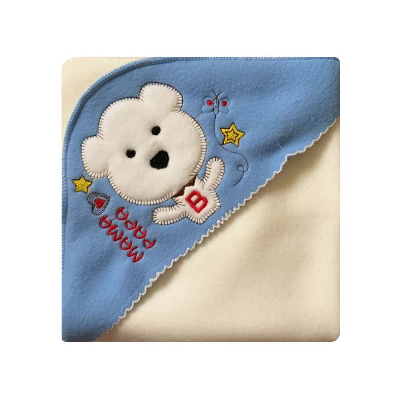 پتو نوزاد ماما پاپا کد 16 سایز 70x70 سانتی متر