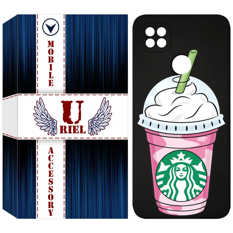 کاور یوریل قاب مدل KSH کد 55 طرح استارباکس مناسب برای گوشی موبایل شیائومی Redmi 9C / Redmi 10A