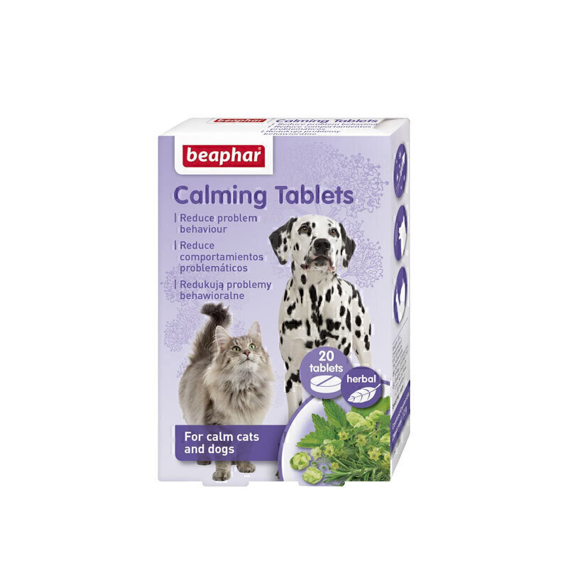 قرص مکمل سگ و گربه بیفار مدل آرامش بخش Calming tablet بسته 20 عددی