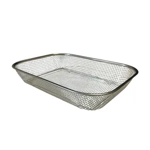 سبد آشپزخانه مدل stanless_steel_draing_basket_S
