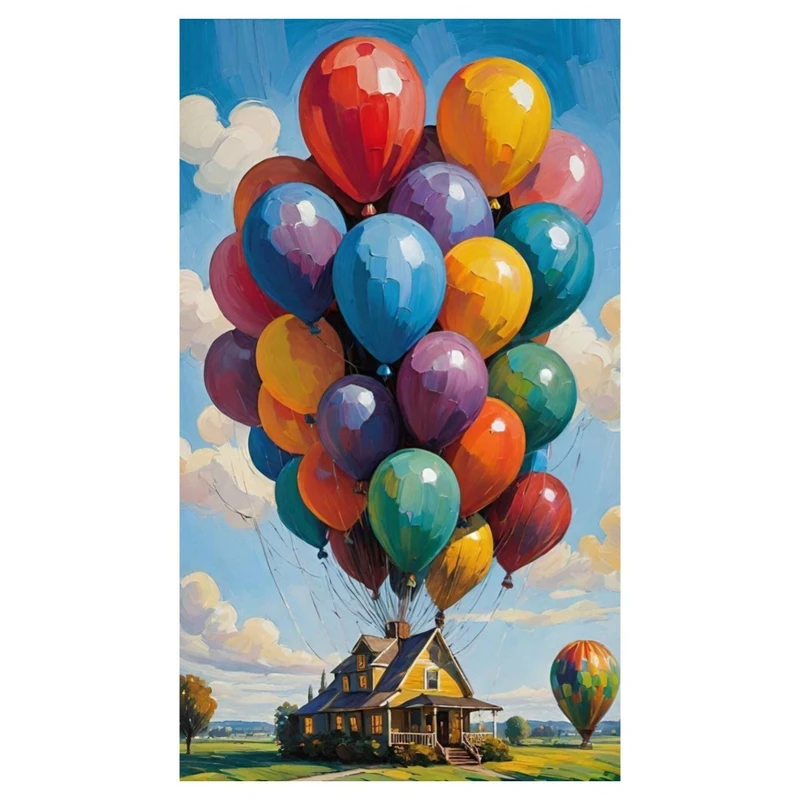 استیکر پارچه و لباس پاد آفرین مدل کارتونی آپ بادکنک کد 3064