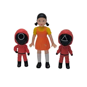 فیگور مدل اسکویید گیم مجموعه 3 عددی روکارتی ارتفاع 10 سانتی‌متر