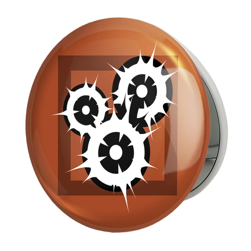 آینه جیبی خندالو طرح ying  بازی رینبو سیکس سیج  مدل تاشو کد 30383