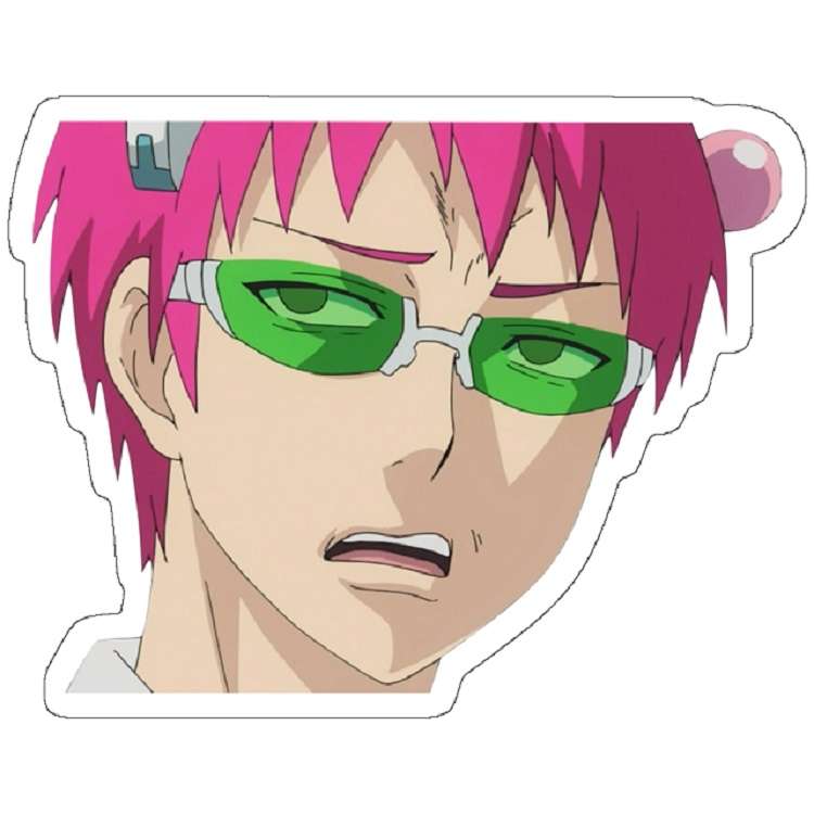 استیکر لپ تاپ مدل The Disastrous Life of Saiki K.