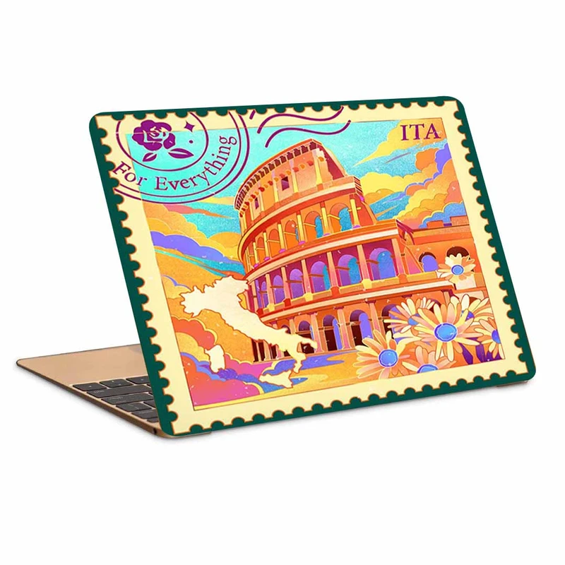 استیکر لپ تاپ طرح  تمبر کد p-1206 مناسب برای لپ تاپ 15.6 اینچ