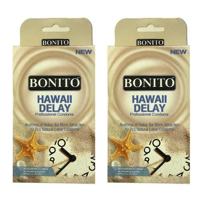 کاندوم بونیتو مدل Hawaii Delay مجموعه 2 عددی -  - 2