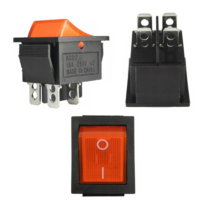 کلید راکر مدل 4 پایه کد KCD2 بسته دو عددی