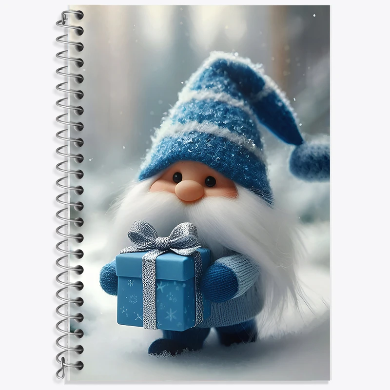 دفتر زبان 50 برگ خندالو مدل دو خط طرح کوتوله ی بامزه کد F7574