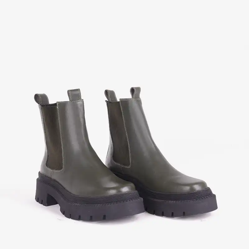 نیم بوت زنانه چرم مشهد مدل j2578