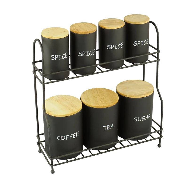 ست پاسماوری 8 پارچه سام ست مدل درب چوبی دوطبقه