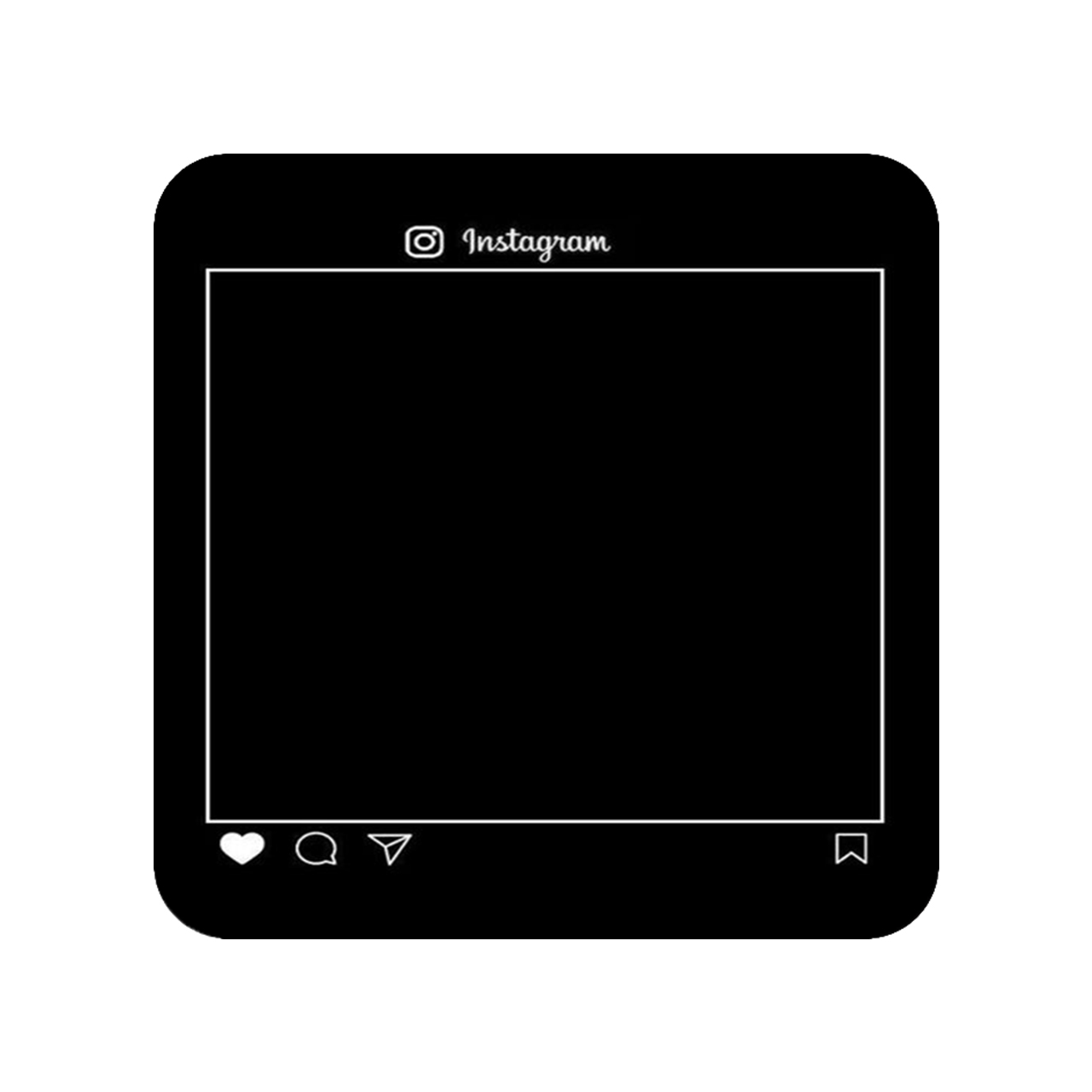 زیر لیوانی مدل Instagram کد 1537