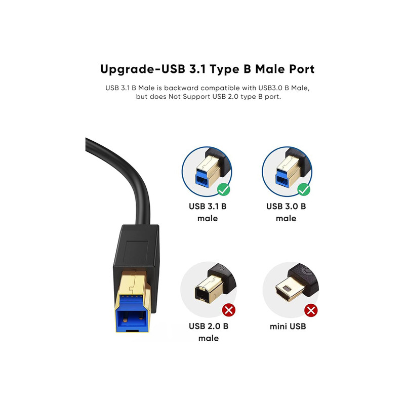 کابل USB-C 3.0 پرینتر ای نت مدل EN-BC3150 طول 1.5 متر