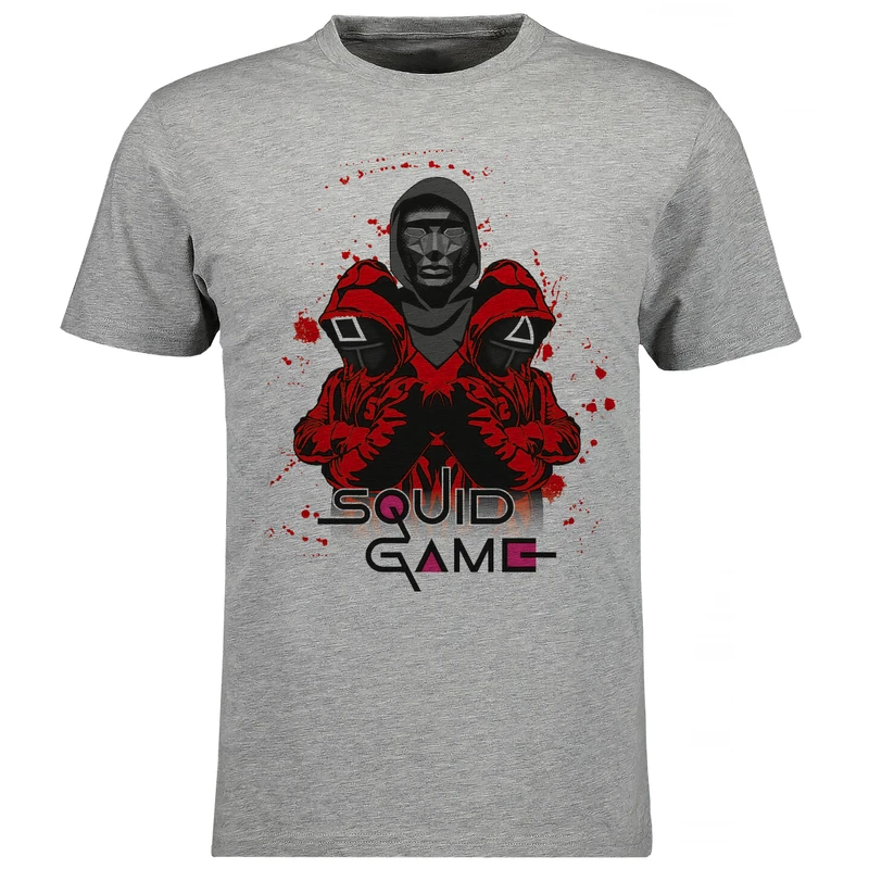 تی شرت آستین کوتاه مردانه مدل بازی مرکب V150