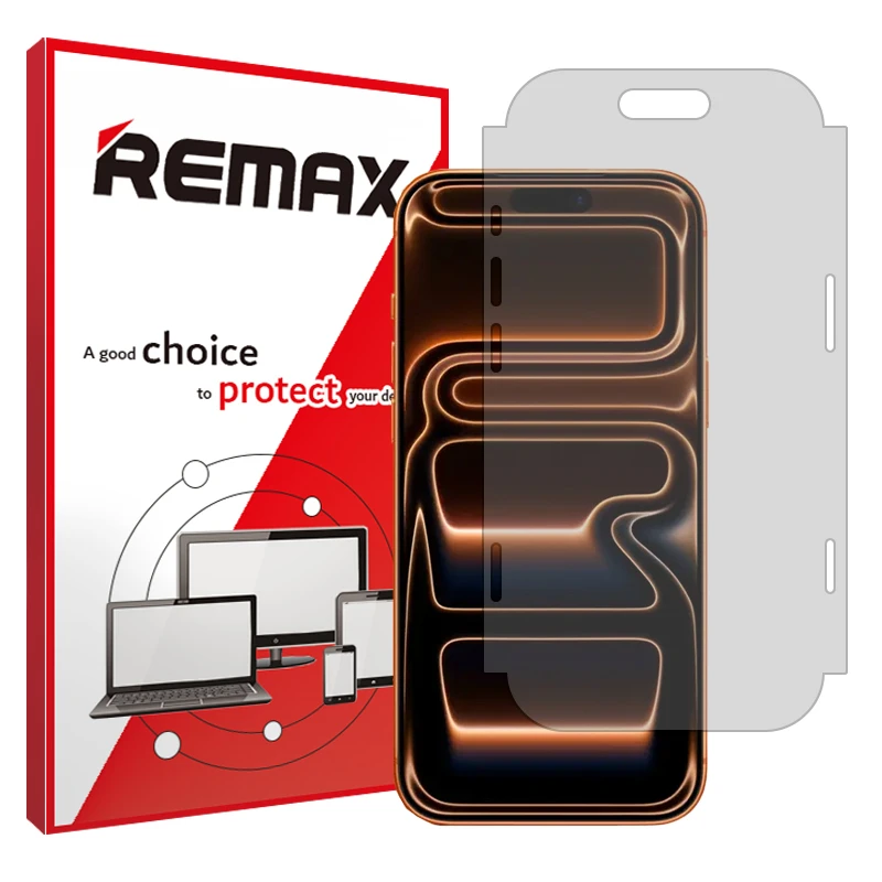 محافظ صفحه نمایش مات ریمکس مدل Resistant مناسب برای گوشی موبایل اپل iPhone 17 Pro Max