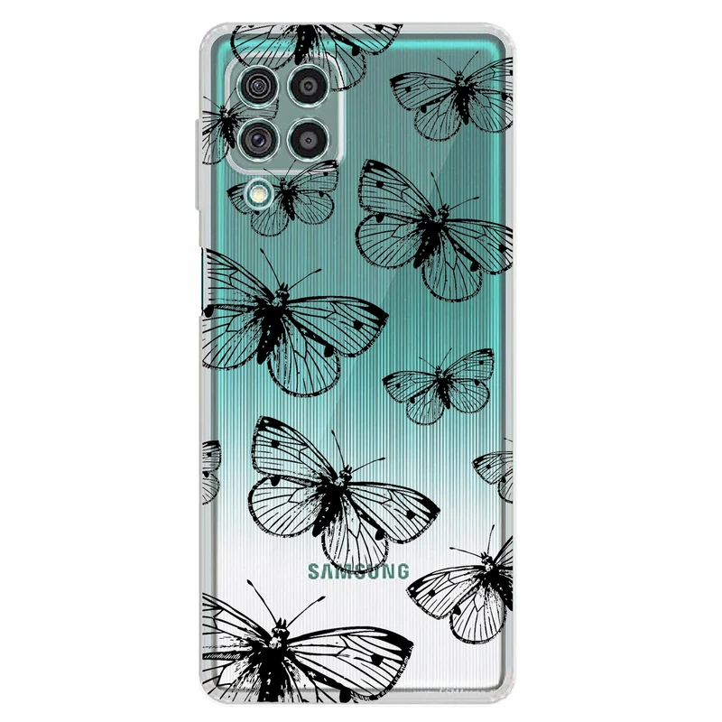 کاور مگافون طرح پروانه مدل C54-B مناسب برای گوشی موبایل سامسونگ Galaxy A22 4G