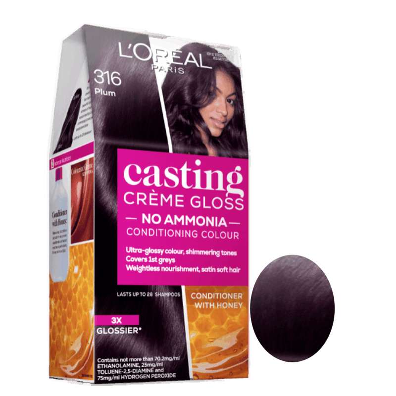 کیت رنگ مو لورآل مدل casting creme gloss شماره 316 حجم 48 میلی لیتر رنگ آلویی