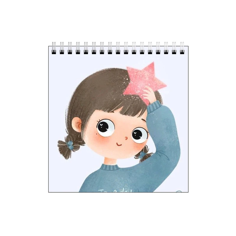 دفتر طراحی طرح دختر و ستاره درخشان کد 7678817