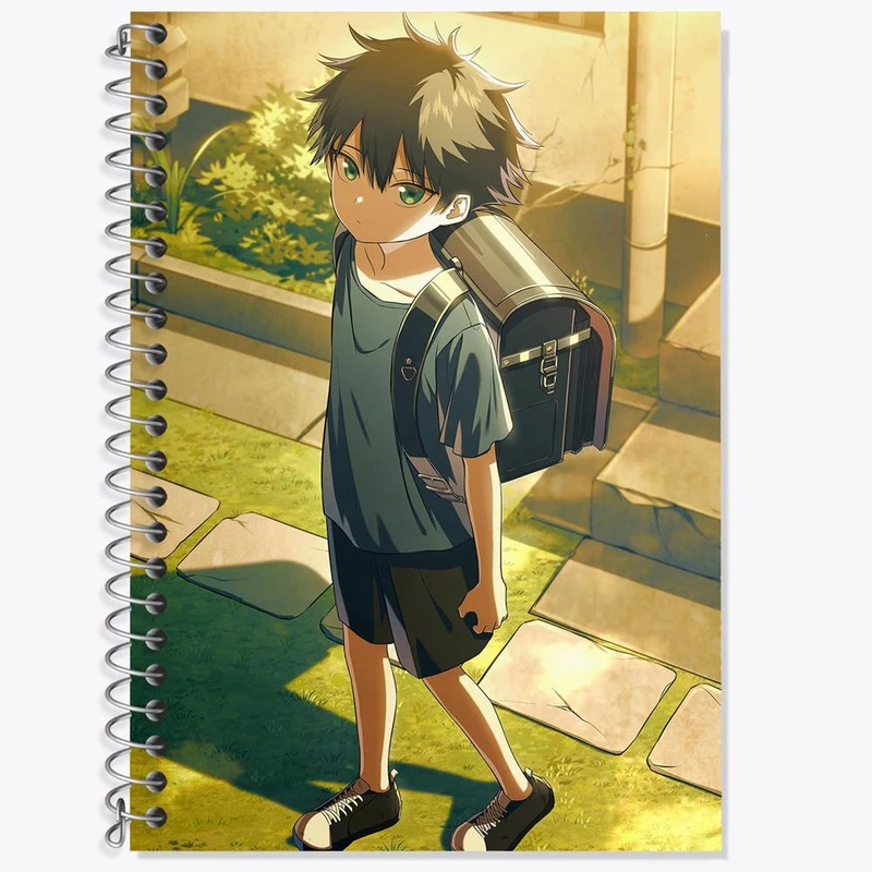 دفتر زبان 50 برگ خندالو مدل سه خط طرح مگومی انیمه جوجوتسو کایزن Jujutsu Kaisen کد 30177