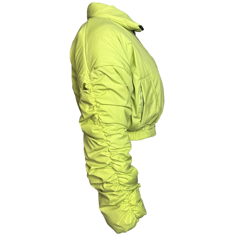 کراپ کاپشن زنانه کد 6057 رنگ سبز