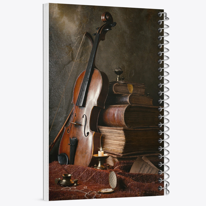 دفتر نت موسیقی 50 برگ خندالو مدل ویولن کد F318