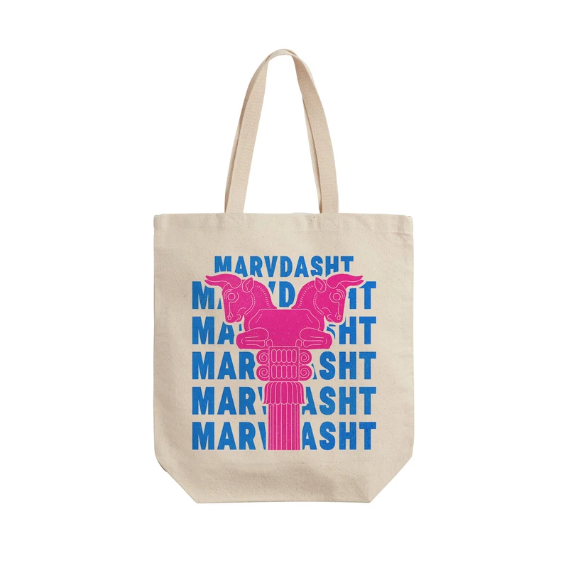 ساک خرید ترمه طراحان ایده مدل نماد سرستون گاو دوسر تخت جمشید کد map0025 - L