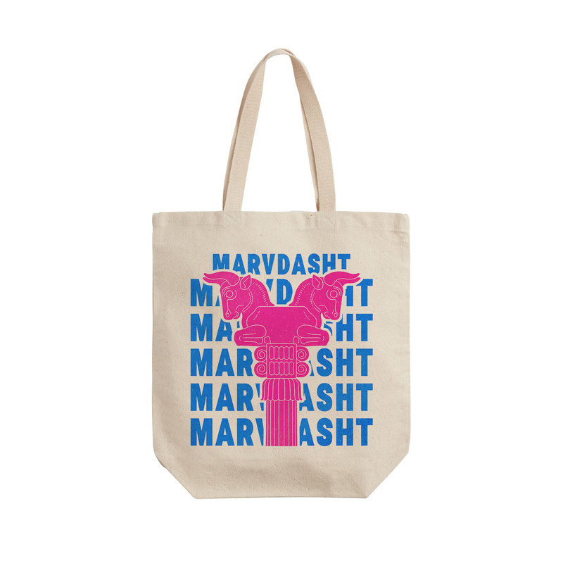 ساک خرید ترمه طراحان ایده مدل نماد سرستون گاو دوسر تخت جمشید کد map0025 - L