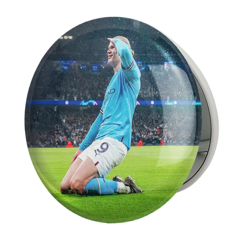 آینه جیبی خندالو طرح ارلینگ هالند (Erling Haaland) مدل تاشو کد 36379