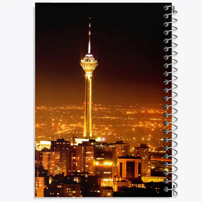 دفتر ژورنال نویسی 50 برگ خندالو مدل نقطه ای طرح تهران کد 8604