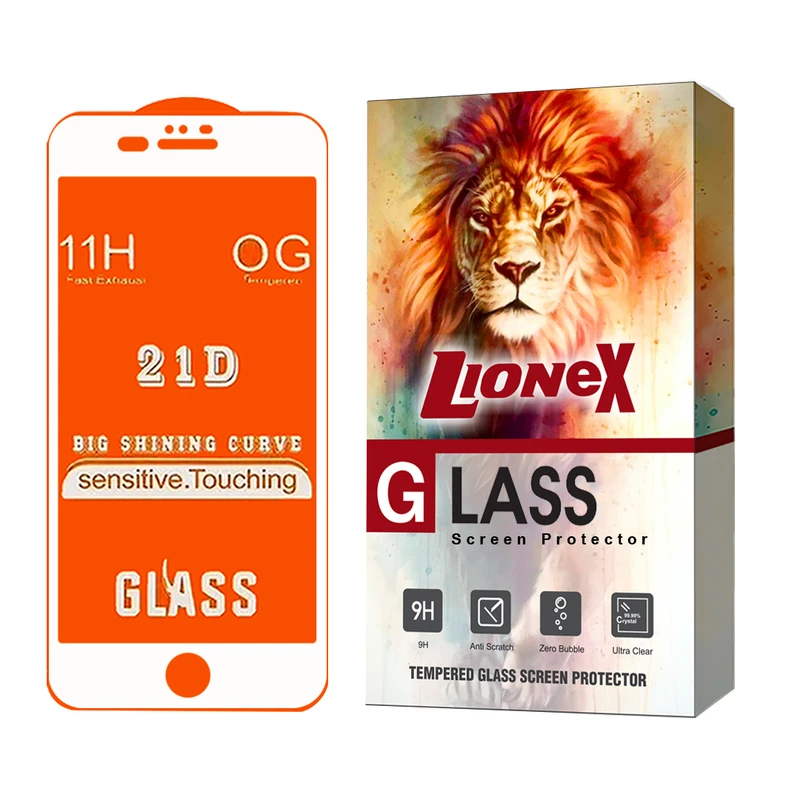 محافظ صفحه نمایش لایونکس مدل FULLLI مناسب برای گوشی موبایل اپل iPhone 6s Plus / iPhone 6 Plus