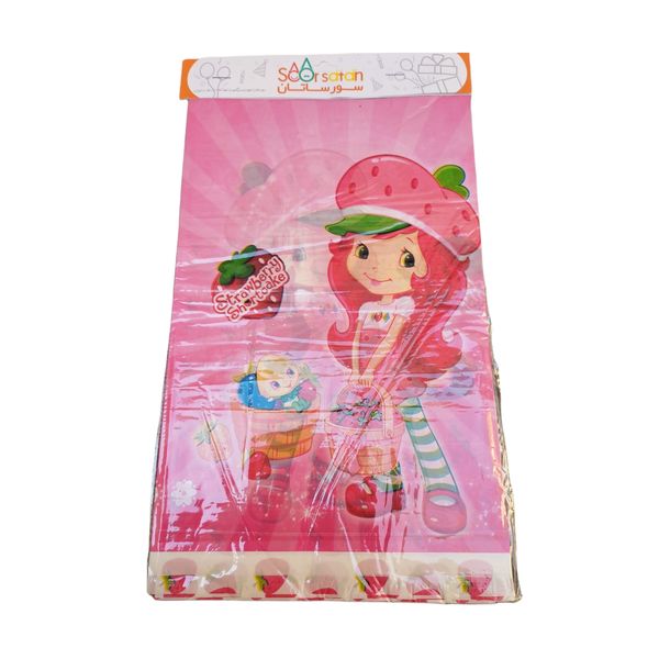 سفره یکبار مصرف طرح دختر توت فرنگی