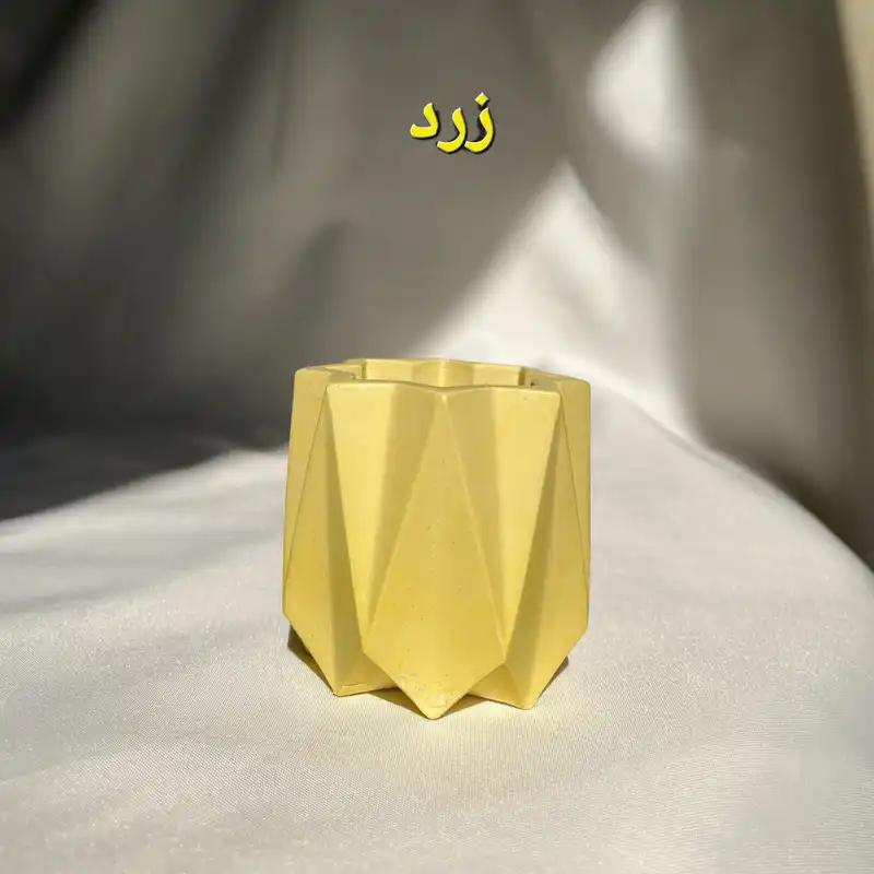 گلدان بتنی طرح ستاره