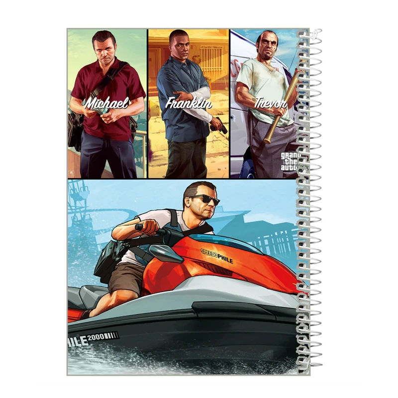 دفترچه یادداشت 40 برگ طرح GTA کد ig10