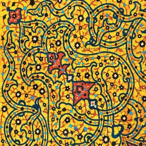 کاغذ کادو طرح کاشی کد 110 بسته 50 عددی