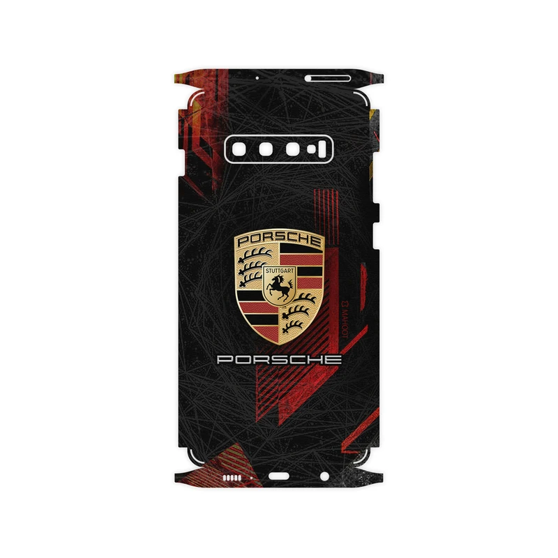 برچسب پوششی ماهوت مدل Porsche-FullSkin مناسب برای گوشی موبایل سامسونگ Galaxy S10 Plus