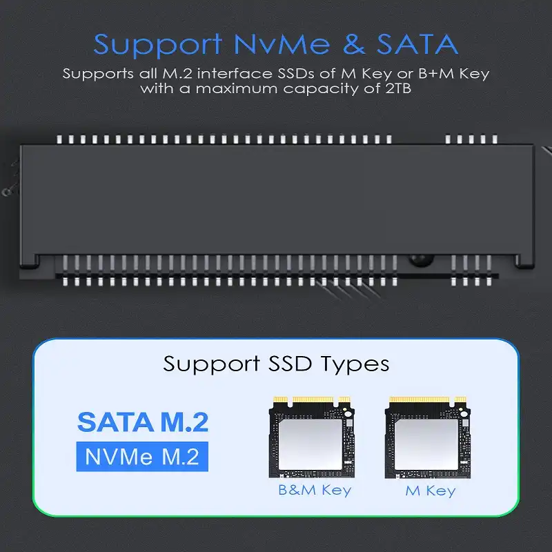 مبدل USB-C به M.2 لنشن مدل C9b