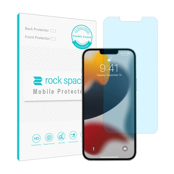 محافظ صفحه نمایش ضد اشعه آبی راک اسپیس مدل HyBLU مناسب برای گوشی موبایل اپل iPhone XS
