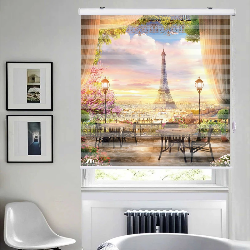  پرده زبرا زیو مدل L5011 سایز 100x280 سانتی متر